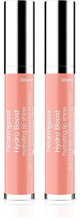 Neutrogena Hydro Boost Moisturizing Lip Gloss, Hydrating Non-Stick and Non-Drying Luminous Tinted Lip Shine with Hyaluronic Acid to Soften and Condition Lips, 23 Ballet Pink Color, 0.10 oz (Pack of 2)