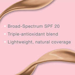 Neutrogena Healthy Skin Liquid Foundation Makeup with Broad Spectrum SPF 20 Sunscreen, Lightweight, Medium Coverage Makeup with Sunscreen and Pro-Vitamin B5, Soft Beige 50, 1 fl. oz