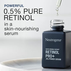 Neutrogena Anti-Aging Rapid Wrinkle Repair Retinol Regenerating Cream, 0.5 Oz Mini, & Neutrogena Anti-Aging Rapid Wrinkle Repair Retinol Pro+ 0.5% Power Serum, Travel Size 1 Fl. Oz