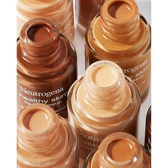 Neutrogena Healthy Skin Liquid Foundation Makeup with Broad Spectrum SPF 20 Sunscreen, Lightweight, Medium Coverage Makeup with Sunscreen and Pro-Vitamin B5, Soft Beige 50, 1 fl. oz
