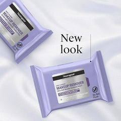 Neutrogena Night Calming Makeup Remover Face Wipes, Nighttime Cleansing Towelettes Remove Sweat, Dirt & Makeup & Calms Skin, Hypoallergenic, 100% Plant Based Cloth, Twin Pack, 2 x 25 ct